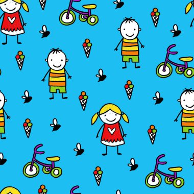 Vektör çocuklar desen