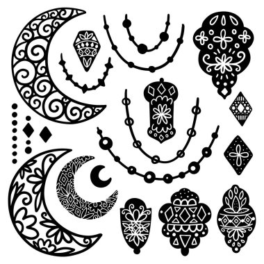 Ramazan kareem illüstrasyon