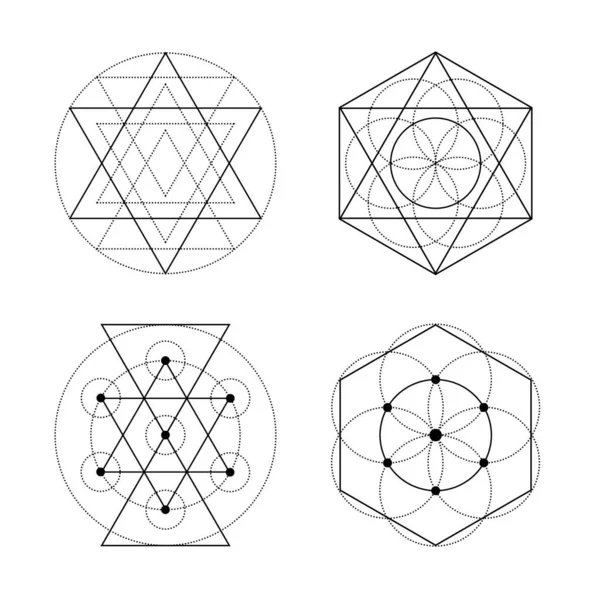 Set van Heilige Geometrie — Stockvector