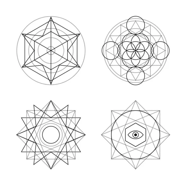 Set van Heilige Geometrie — Stockvector