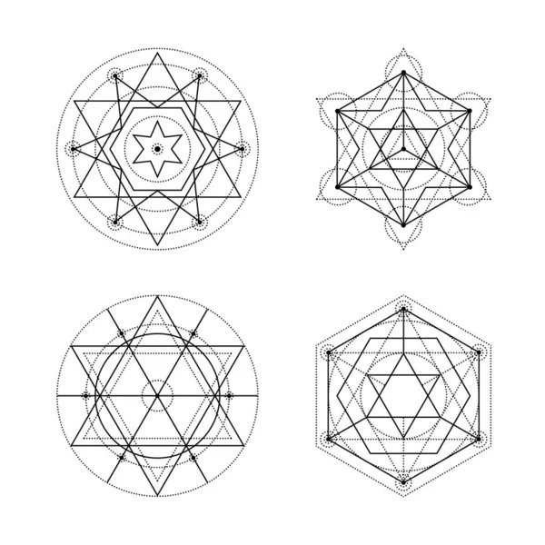 神聖な幾何学セット — ストックベクタ