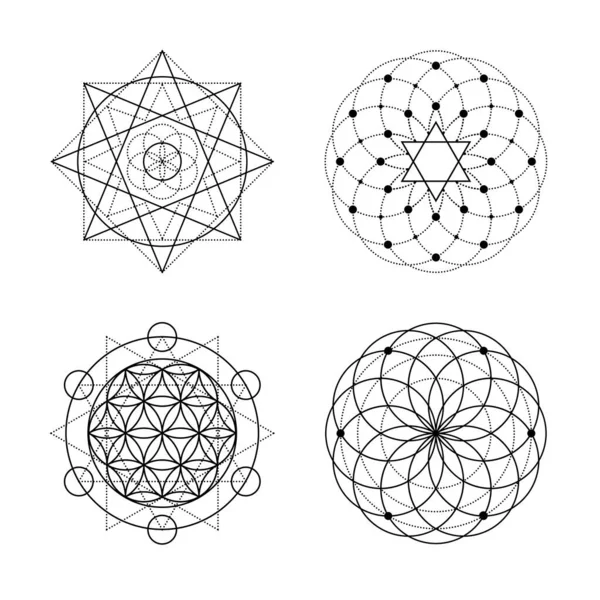 神聖な幾何学セット — ストックベクタ