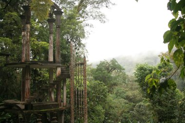 Las Pozas, Xilitla Mexico 'da Edward James' in sürrealist botanik bahçesi.