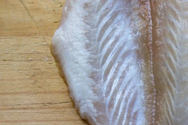 Çiğ balık fileto pişirmeye hazır; arka plan, doku ve desen