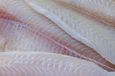 Çiğ balık fileto pişirmeye hazır; arka plan, doku ve desen