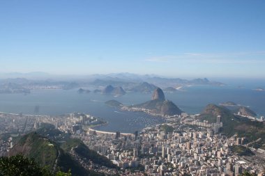 Pao de Azucar, Brezilyalı Simgesel Yapı ve Rio de Janeiro ünlü turistik hava görünümünü; Sugarloaf dağ