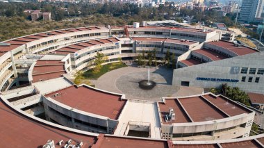Mexico City, Meksika, 15th Ocak 2018, Unam mimari Unidad de Posgrado