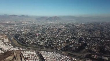 Tijuana banliyö bölgesi, İnşaat Mühendisliği ve şehircilik havadan görünümü