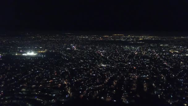 Ilmakuva Tijuanasta Yöllä — kuvapankkivideo