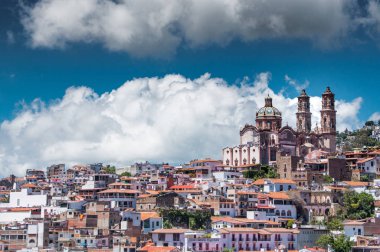 Taxco'da, inanılmaz Meksika şehri, mimari marval ve gümüş ticaret başkenti