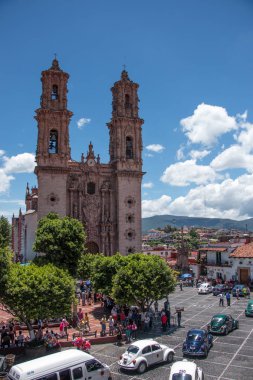 Etkileyici ve rengarenk Katedrali'nin Taxco'da, ünlü Meksika şehri