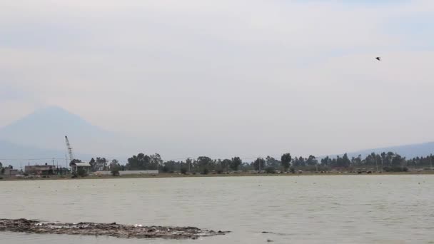 Lago Chalco Resto Los Lagos Gloriosos Tenochtitlan — Vídeos de Stock