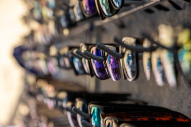 Ensenada, Meksika, 5 Ocak 2020: Düşük kalite sahte güneş gözlüğü