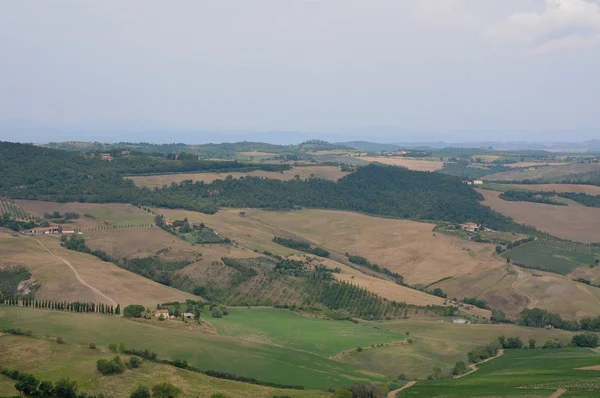 Montepulciano, İtalya yakınındaki Tuscan kırsalında güzel manzaralar