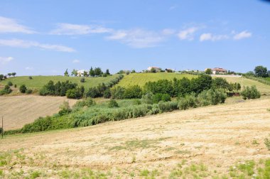 Montepulciano D'Abruzzo üreten teramo çevresindeki güzel tepeler