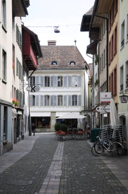 nükleer enerji santrali Gosgen danikem karargahı şehir sokaklarında genel bakış