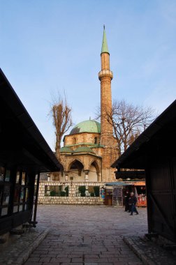 Hayat sokakta eski bölge Saraybosna, Bosna