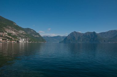 Lake Iseo lovere şehir görünümünü