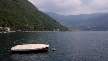 Lake Iseo monteisola Island'dan görünümünü