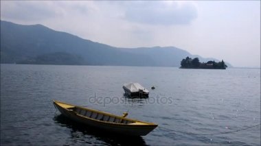 Lake Iseo monteisola Island'dan görünümünü
