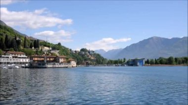 Lake Iseo lovere şehir görünümünü