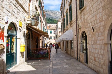 Dubrovnik'in croa, Mağazalar dolu güzel bir sokak