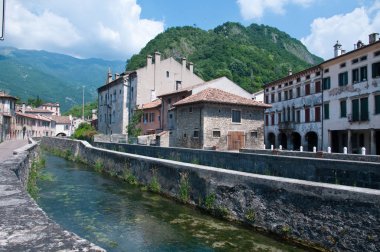 Tarihi merkez sokakları şehir Vittorio Veneto