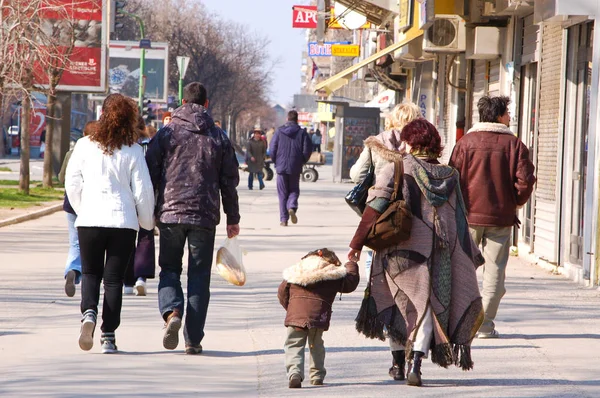 22 Mart 2009-novy sad-Sırbistan-town sokaklarda Novy şehir 