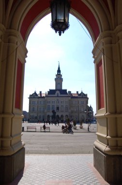 Novy Sad Merkezi meydanda 
