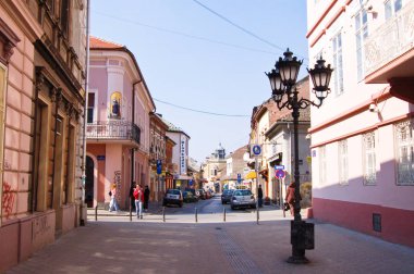 Şehir sokakları Novy Sad şehir