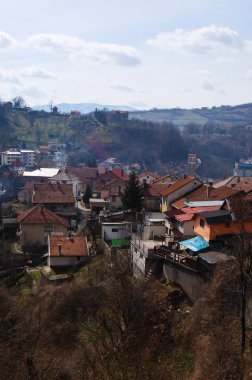 Saraybosna, Bosna yakınındaki küçük kasaba manzaralar