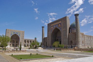 Registan, Samarcanda anciente şehir merkezinde yapıldı.,