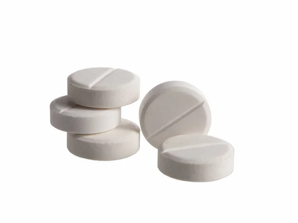 beyaz arkaplanda haplar