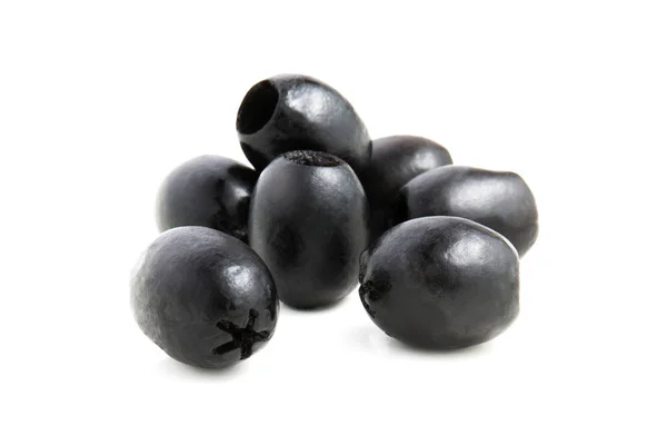 grup izole beyaz zemin üzerine Siyah Zeytin