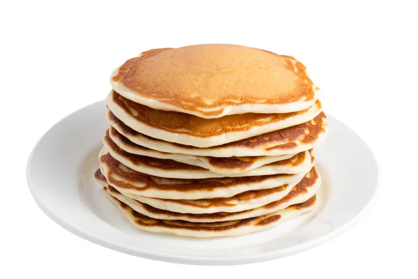 Pancakes isolated on white background Stock Photo