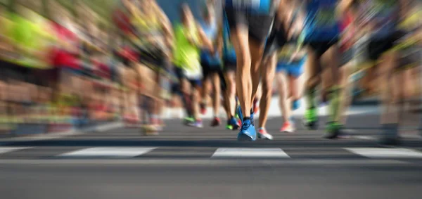 Carrera de maratón — Foto de Stock