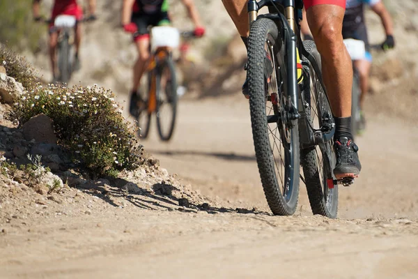 Bicicletas de montaña en una competición —  Fotos de Stock