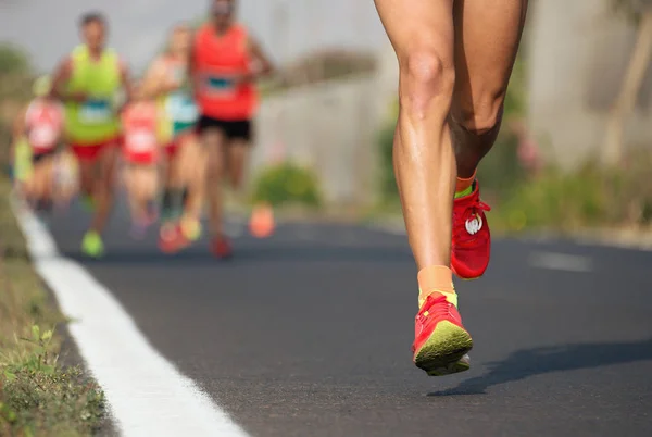 Marathon van lopende race — Stockfoto