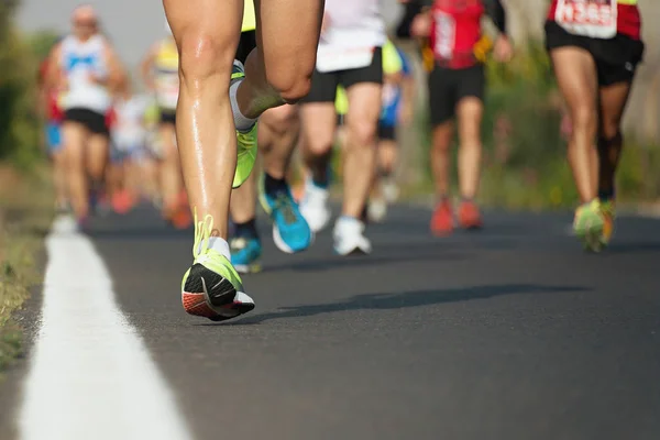 Marathon van lopende race — Stockfoto