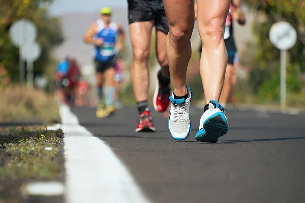 Marathon van lopende race — Stockfoto