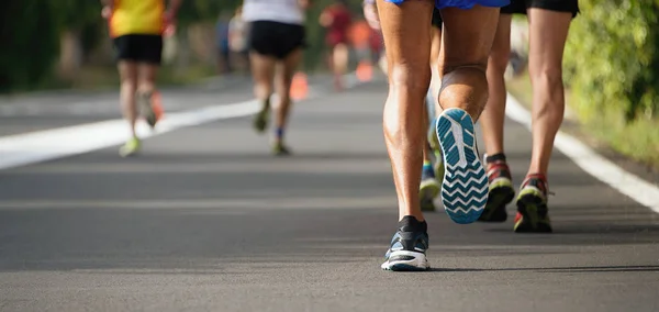 Marathon van lopende race — Stockfoto