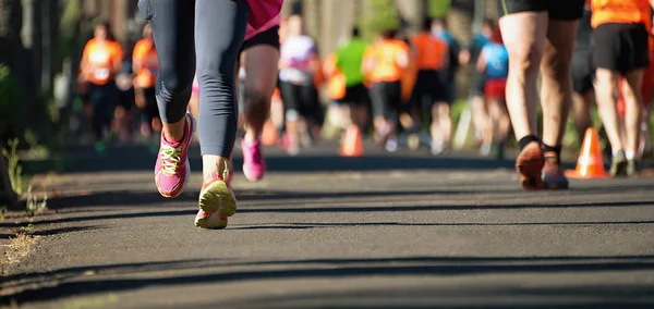 Marathon van lopende race — Stockfoto