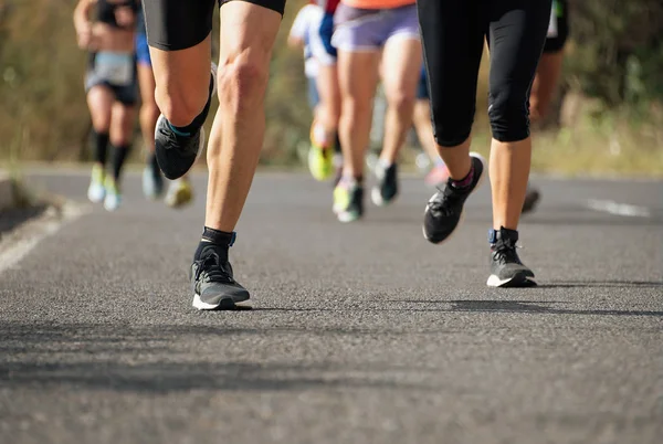 Marathon van lopende race — Stockfoto