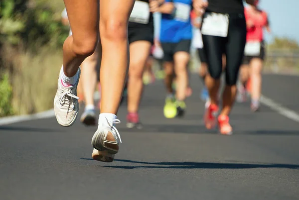 Marathon löpartävling — Stockfoto