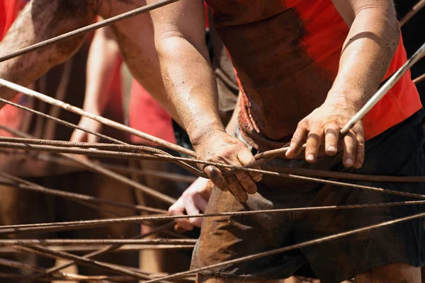 Corredores de carreras de barro — Foto de Stock