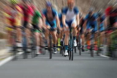 Rekabet, bir yarış sürme bisikletçi sporcular Bisiklete binme