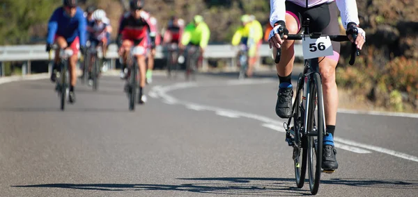 Cycling competition cyclist athletes riding a race