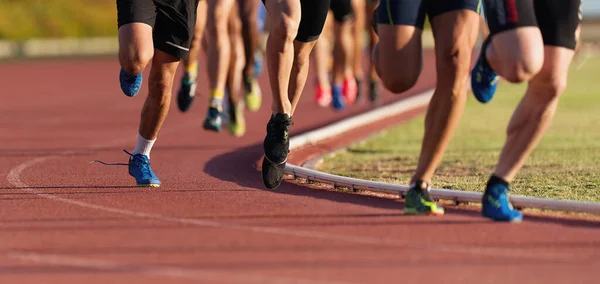 Athlétisme Les Gens Qui Courent Sur Athlétisme — Photo