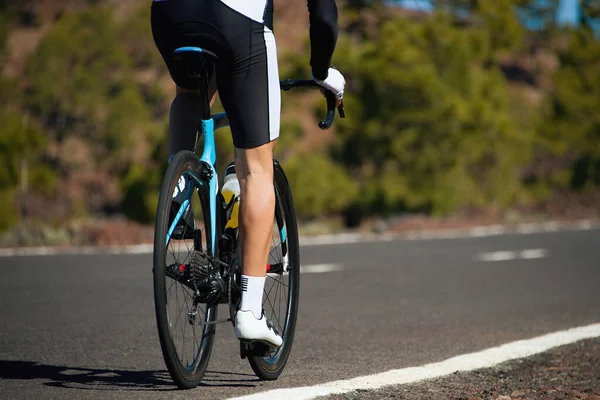 Rennrad Radfahrer Mann Radfahren Radfahren Sport Fitness Athlet Radfahren Auf — Stockfoto