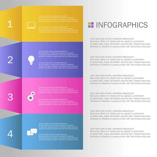 Diseño de infografías empresariales — Vector de stock